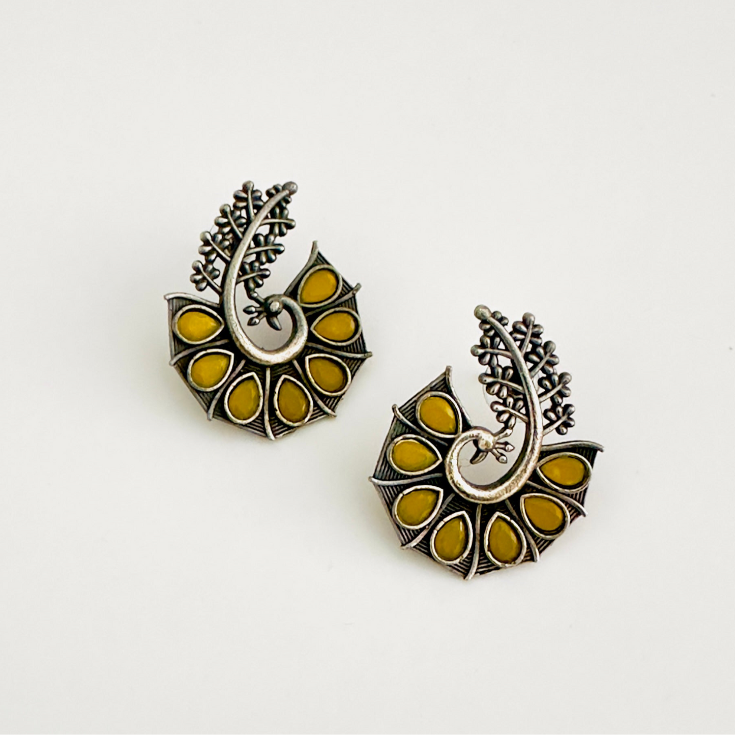 Earrings - Mayura Bloom Studs (multiple colours)