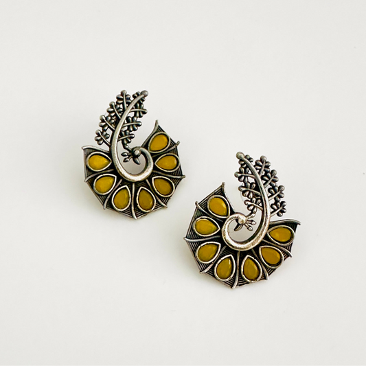 Earrings - Mayura Bloom Studs (multiple colours)