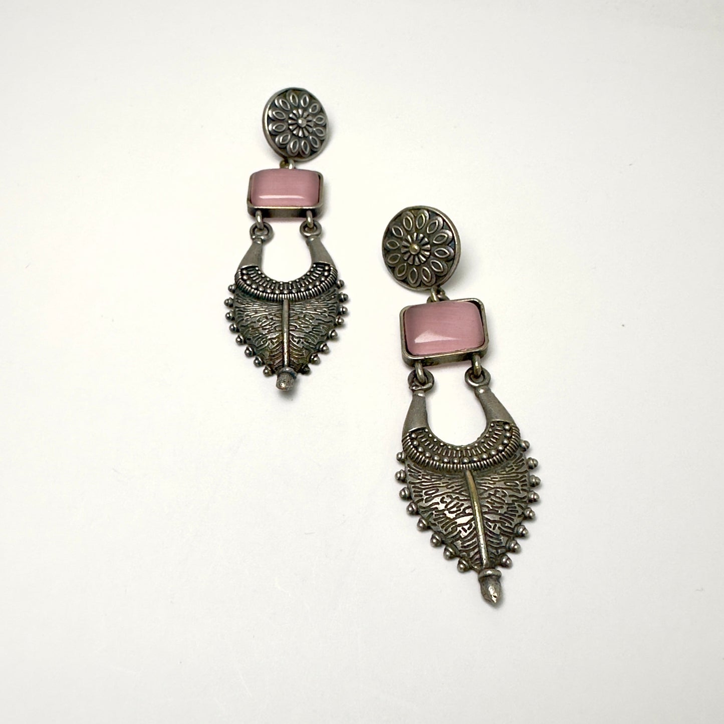 Earrings - Elegant Hanging Drops With Stone (multiple colours)