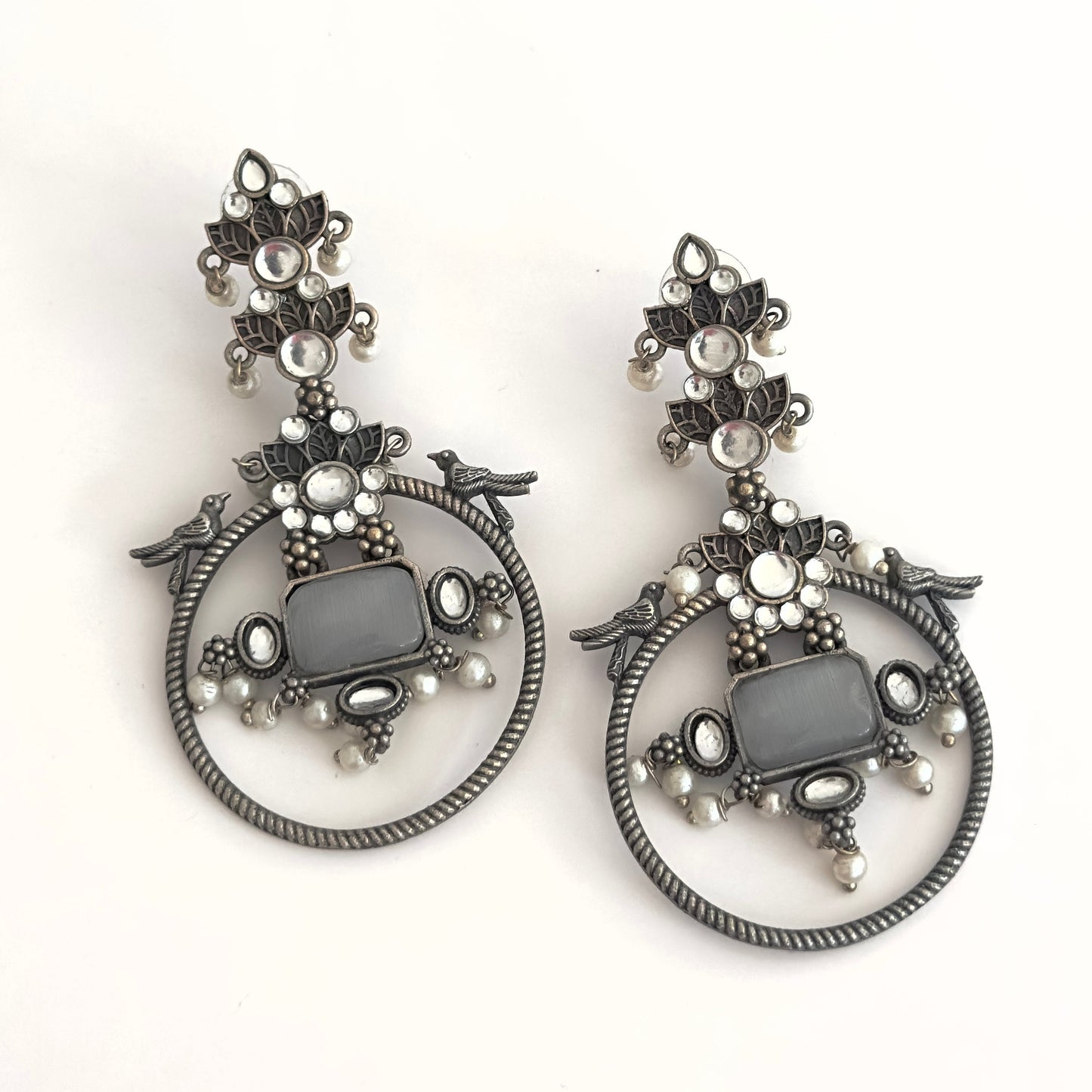 Earrrings - Circular Danglers (multiple colours)