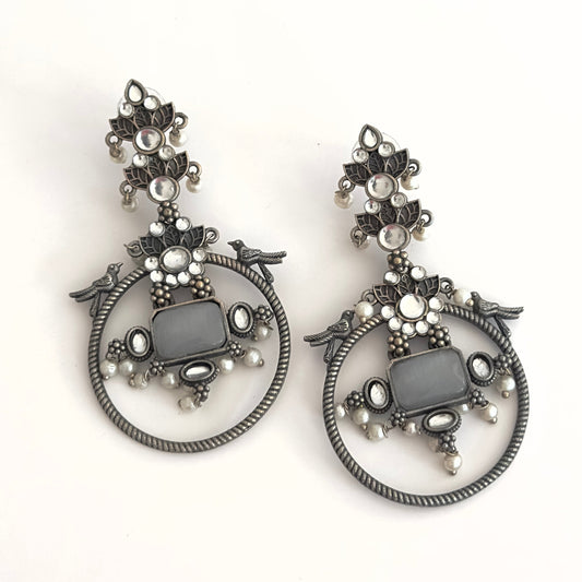 Earrrings - Circular Danglers (multiple colours)