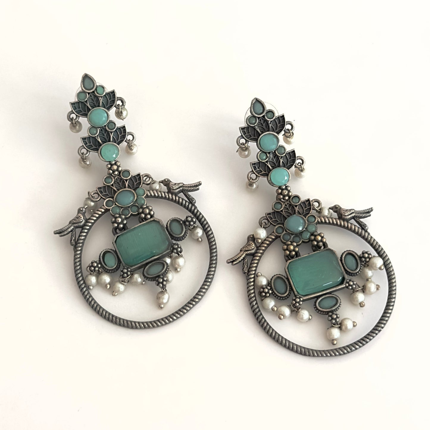 Earrrings - Circular Danglers (multiple colours)