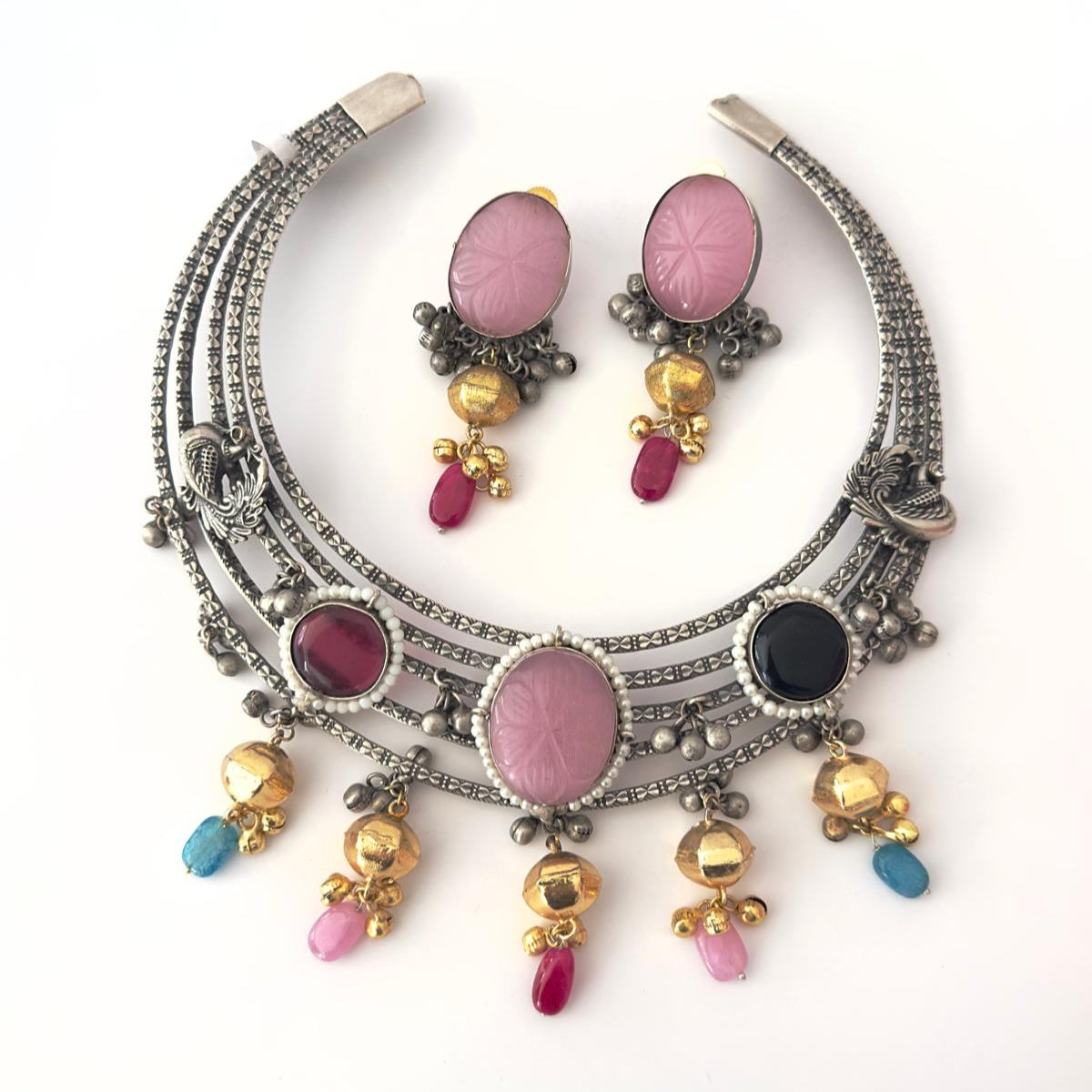 Fusion Edit - Pankhuri Hasli Necklace Set